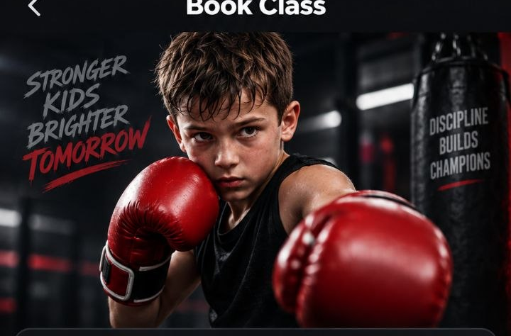 Junior boxing training